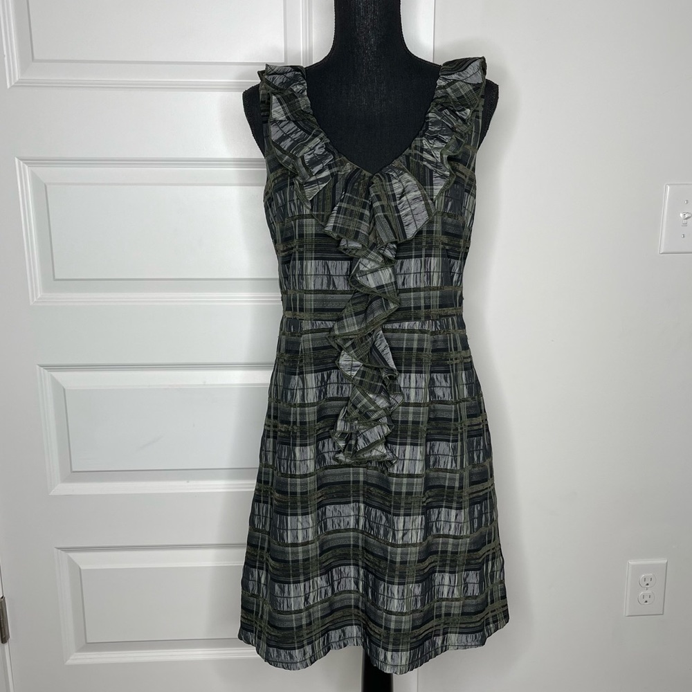 C. Luce Plaid Ruffle Dress - Picture 2 of 9
